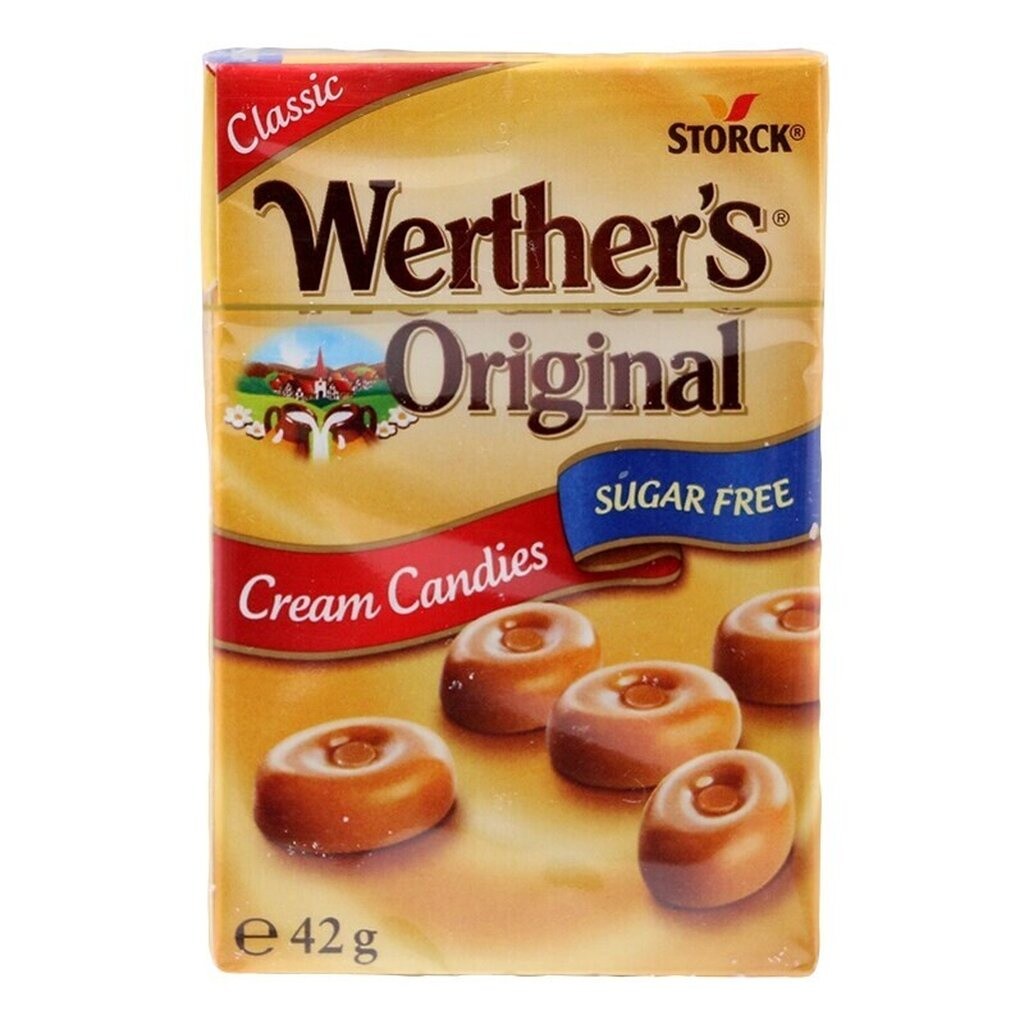 Sugar-Free Candy Butter-Flavored Verther Original Sugar Free 42 g ...