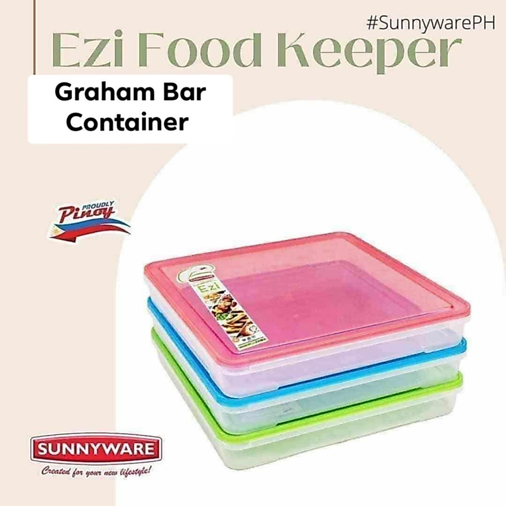 GRAHAM BAR CONTAINER SUNNYWARE 3L 2PCS/4PCS | Shopee Philippines