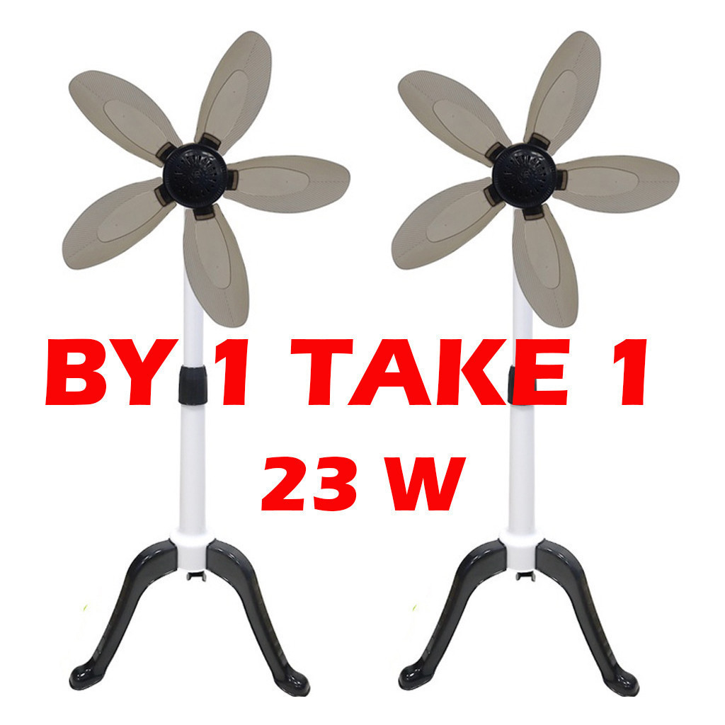 Buy 1 Tkae 1 23W 5 Blades Electric Stand Fan Floor Fan Strong Wind ...