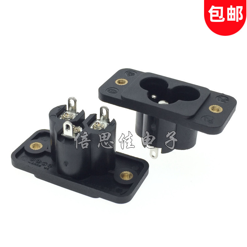 AC Socket AC Power Interface AC-030B Threaded Copper Sleeve Mickey ...