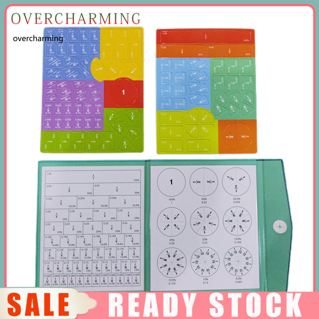 Percentage Learning Tool Kids Fraction Learning Kit Colorful Math ...