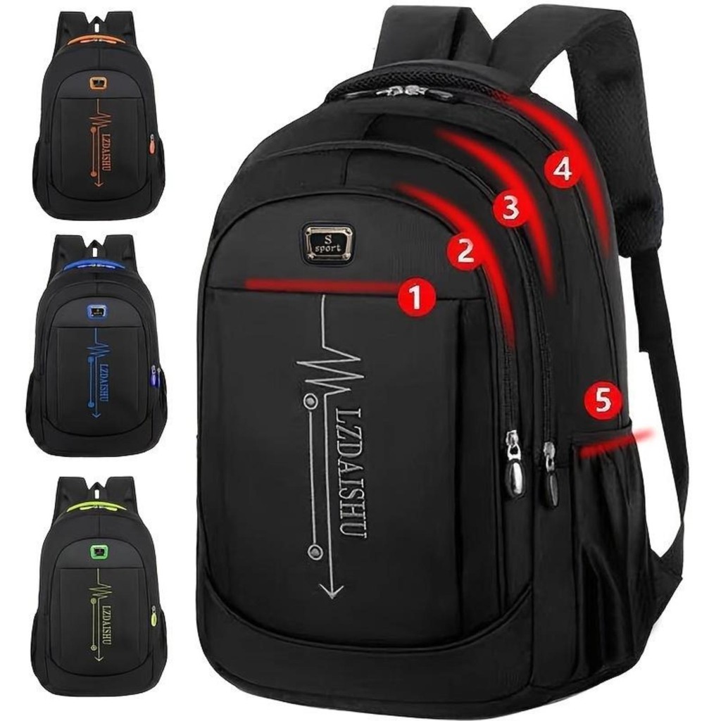 UISN Men's casual backpack simple backpack large capacity backpack ...