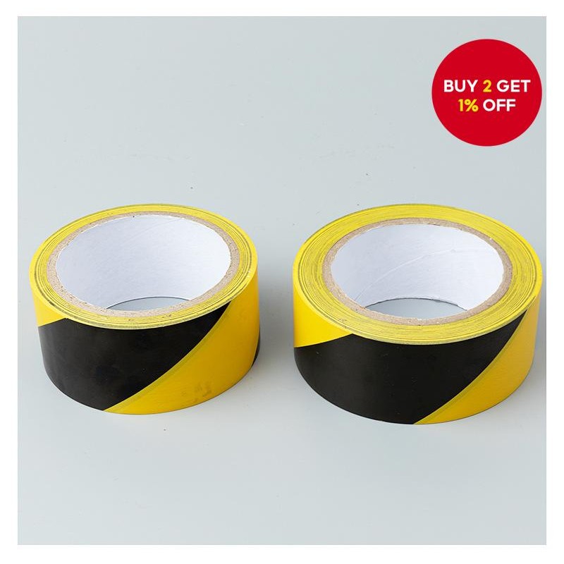 New Black and Yellow PVC Floor Tape – Zebra Crossing Safety Warning ...