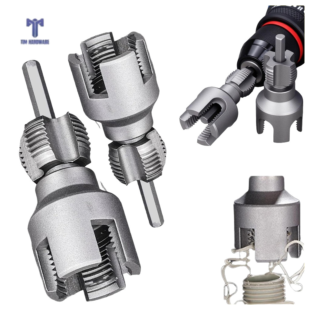 Integrated Internal & External Pipe Dual Head Threading Tool for 1/2 ...