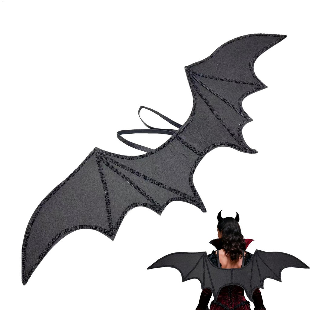 Halloween Black Bat Wings Costume Vampire Bat Wings Halloween Prop for ...
