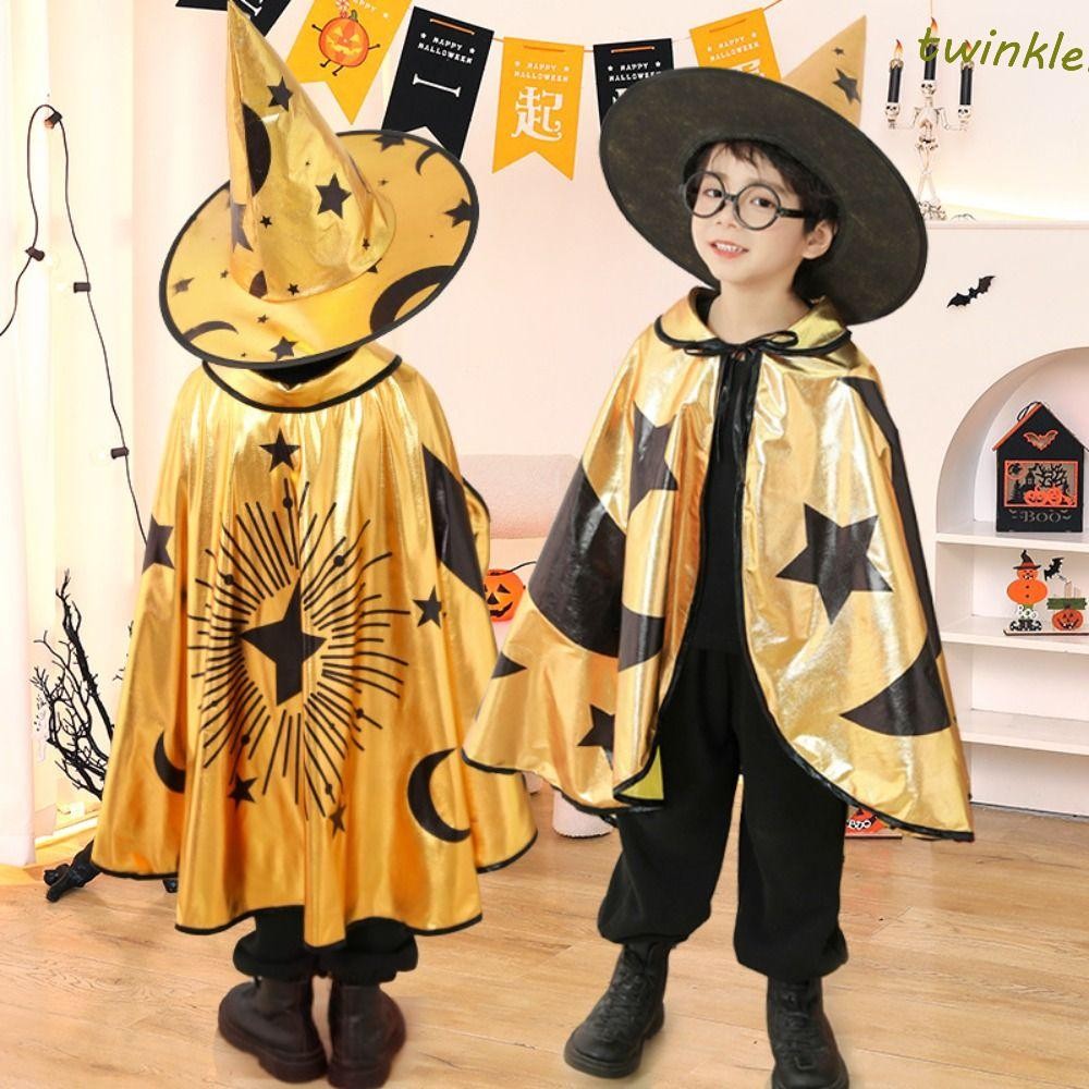 TWINKLE1 Childern Halloween Costumes, Wizard Costume Cosplay Props Kids ...