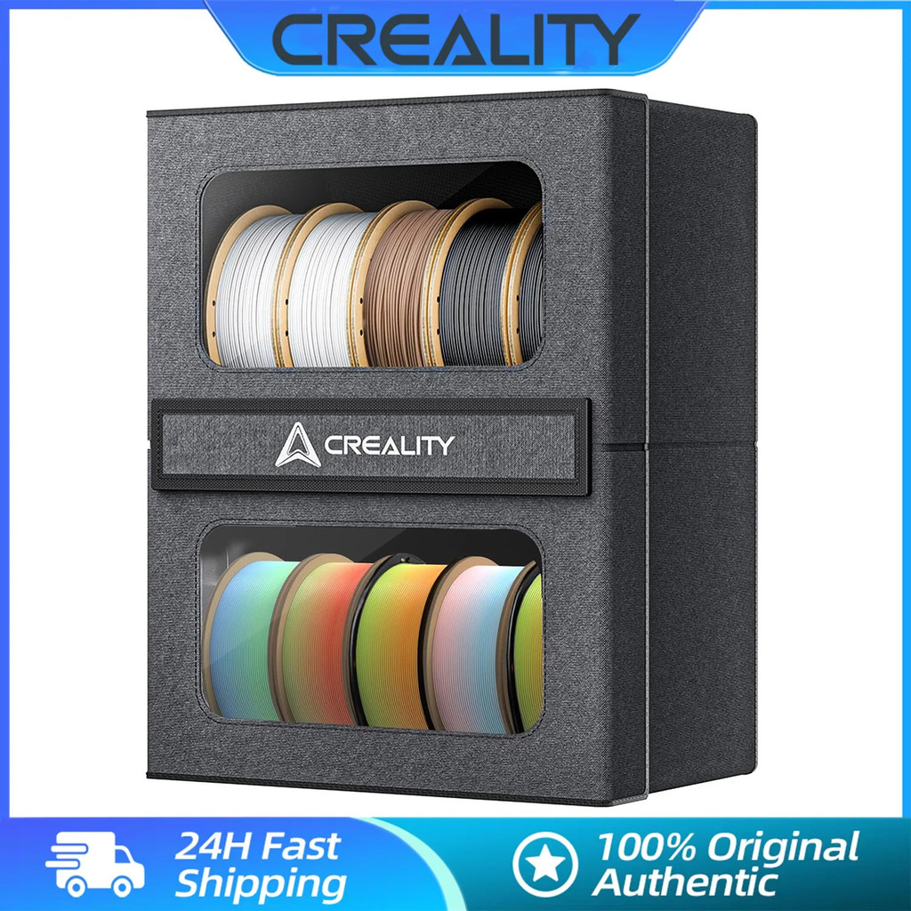 Creality Filament Storage Box with Two-tiered Rack Large Magnetic Door ...