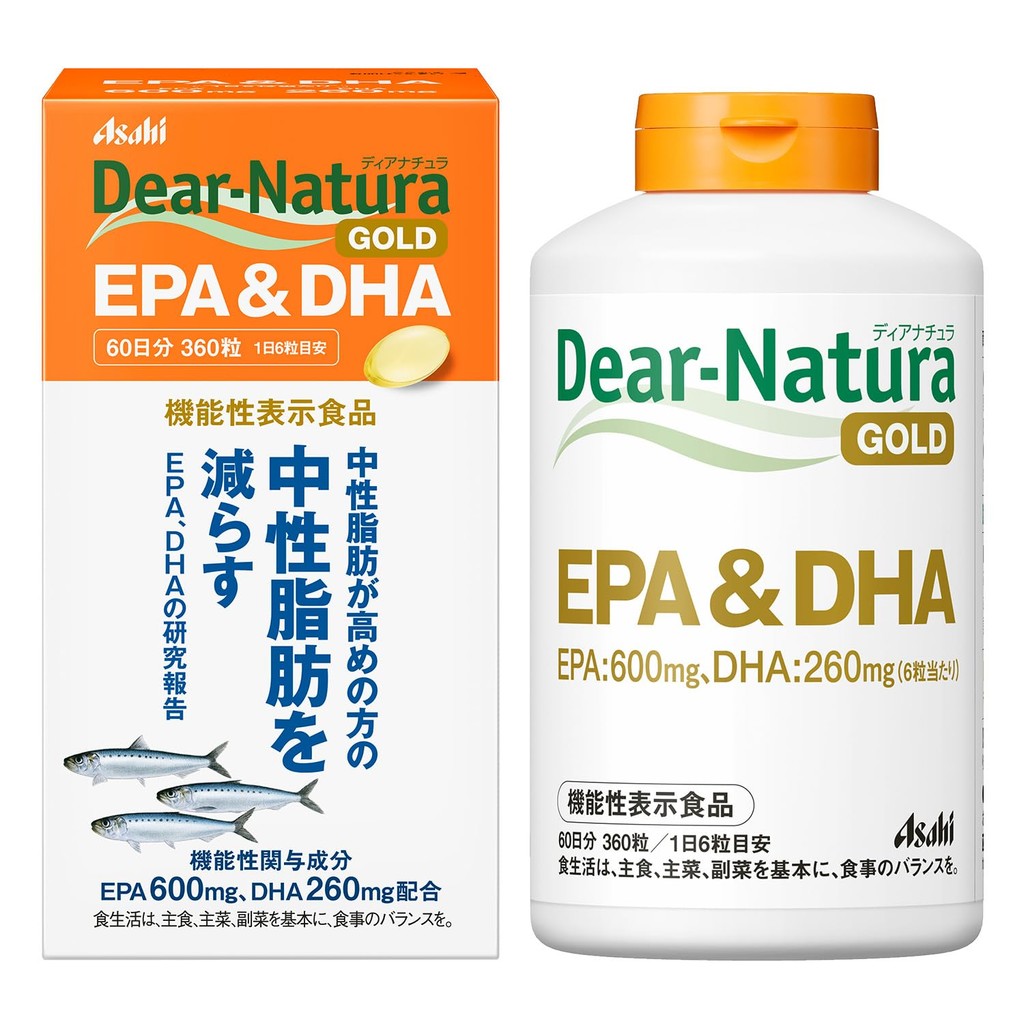 Dear-Natura Gold EPA & DHA 360 Capsules (60-Day Supply) [Functional ...