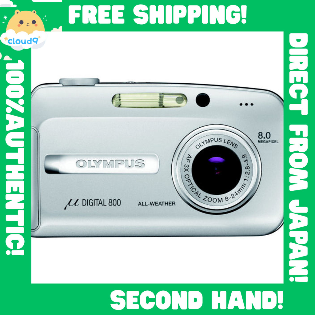 Appareil photo numérique Olympus MJU740 rouge fonctionnel, zoom optique 5x, Olympus 7,2 MP, compact et élégant, idéal pour les débutants. - France