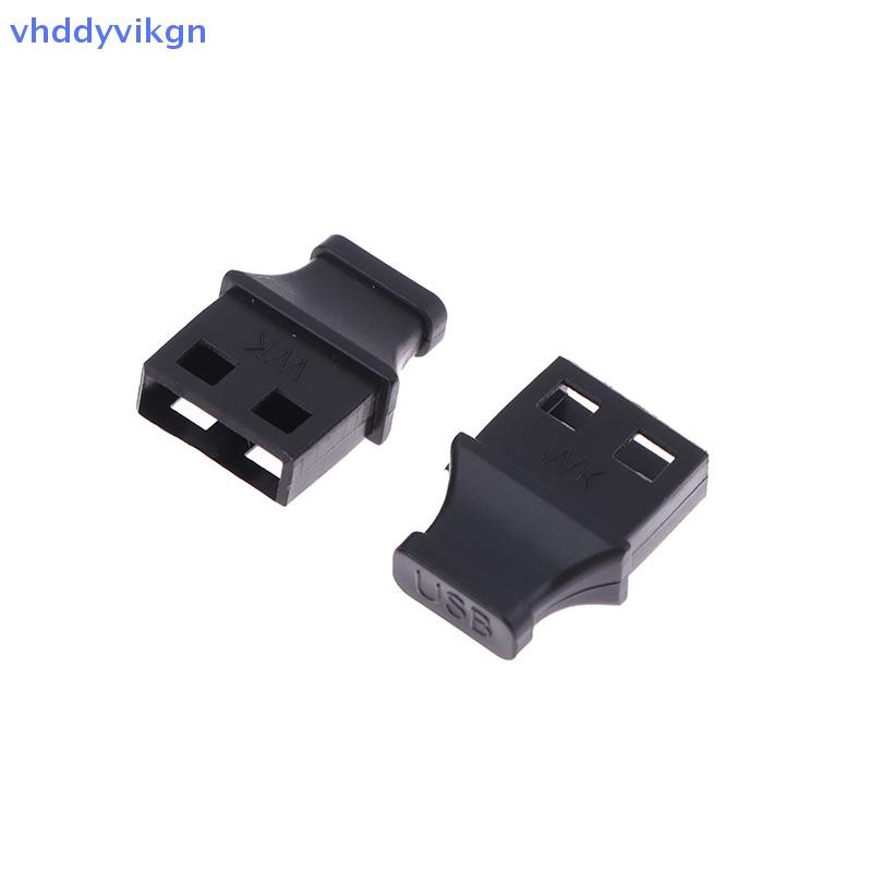 VHDD 5/10Pcs Type-A USB Port Plug With Handle Anti-dust Cover For ...