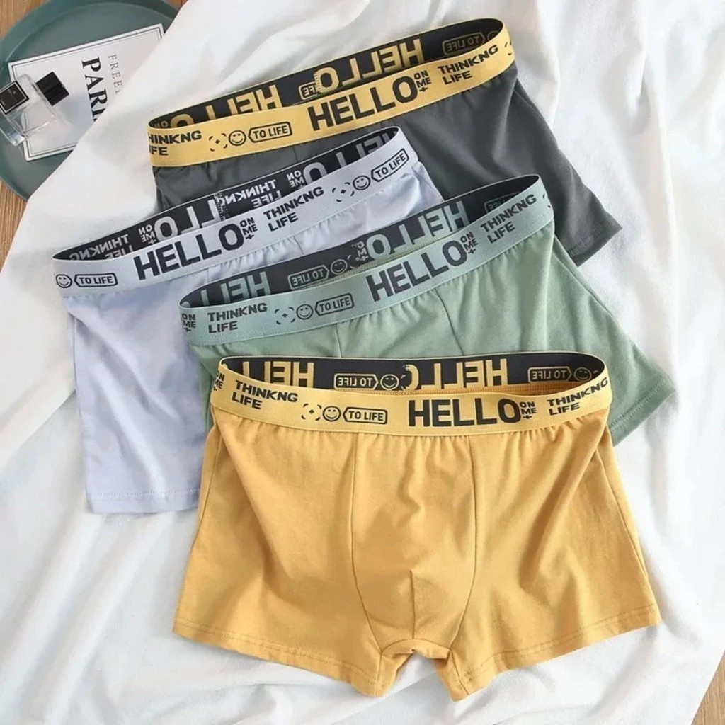 4PCS Men's Boxer Briefs Soft Breathable Quick Dry Elastic Stretch ...
