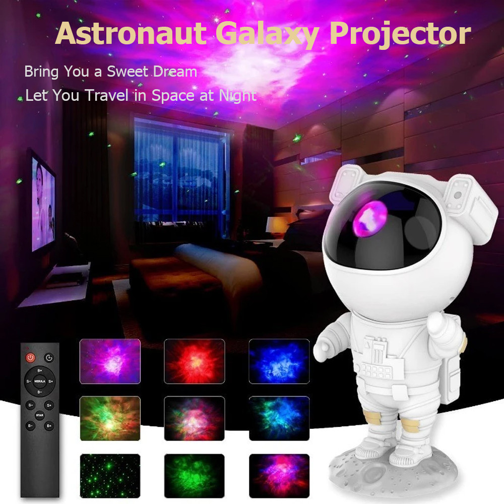Remote Projector Starry Astronaut Usb Colorful Sky Night Lamp Galaxy ...