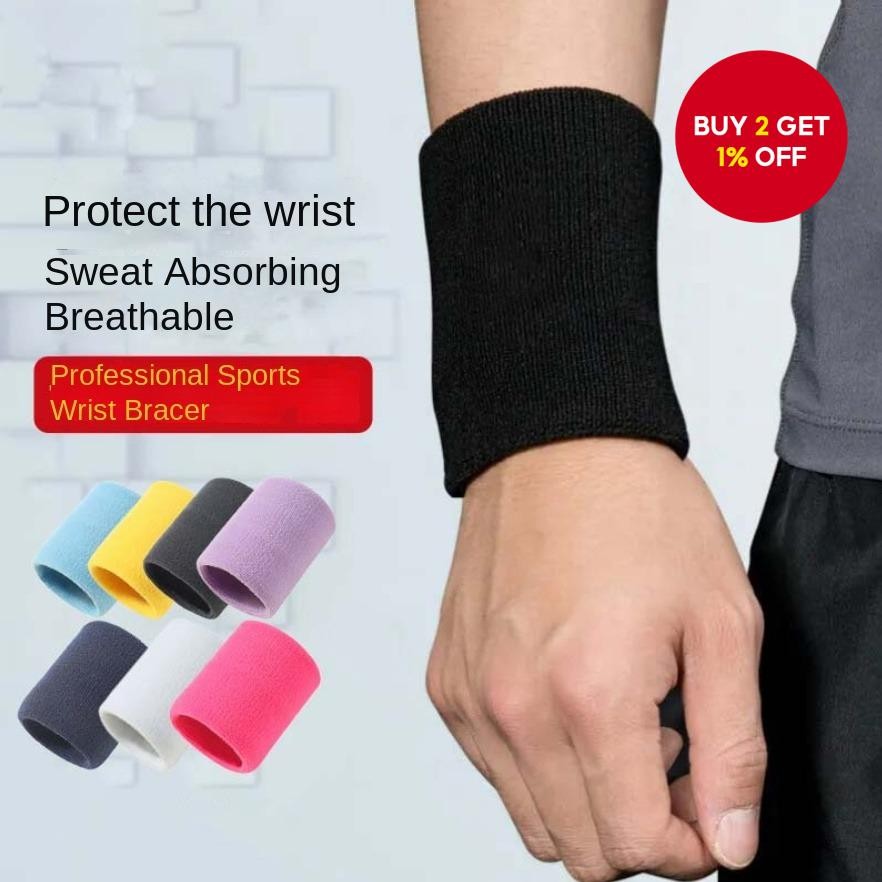 Sports Wrist Guard, Cotton Sweat Absorbing Towel, Fitness Running, Hand ...