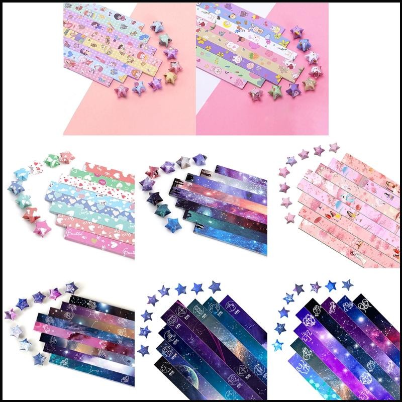 Uki 540 Pieces Pack Origami Star Paper Strips Diy Birthday Pressure