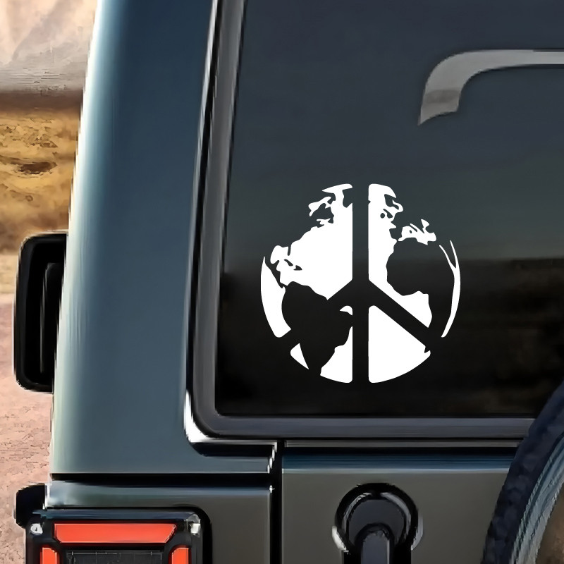 Spread Global Peace Vibes! Unique World Peace Sign Sticker – Merge the ...