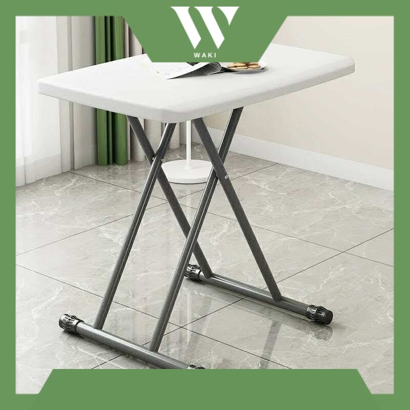 Personal Table 26x18 inch Folding Table w/ Adjustable Height Heavy duty ...