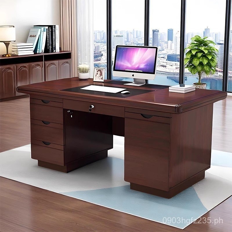 Office Single Desk with Drawer, Desktop Table, Computer Desk, Home ...