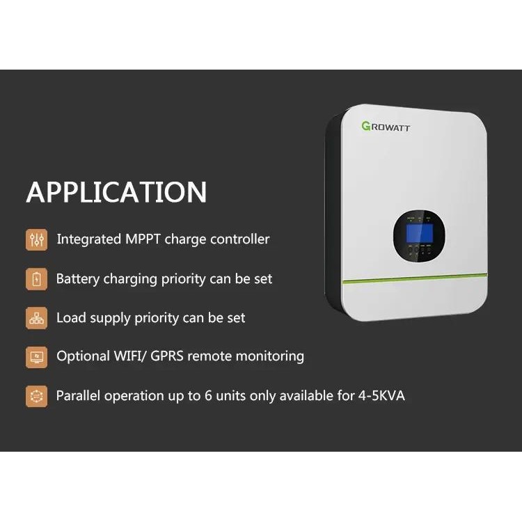 On Sale Growatt SPF 3000TL HVM 24V/48V Single Phase Inverter Solar ...