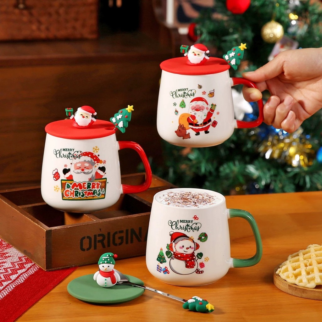 Office Coffee Mug Gift Set Ideas:KITkitchen Christmas Gift Set: Ceramic ...