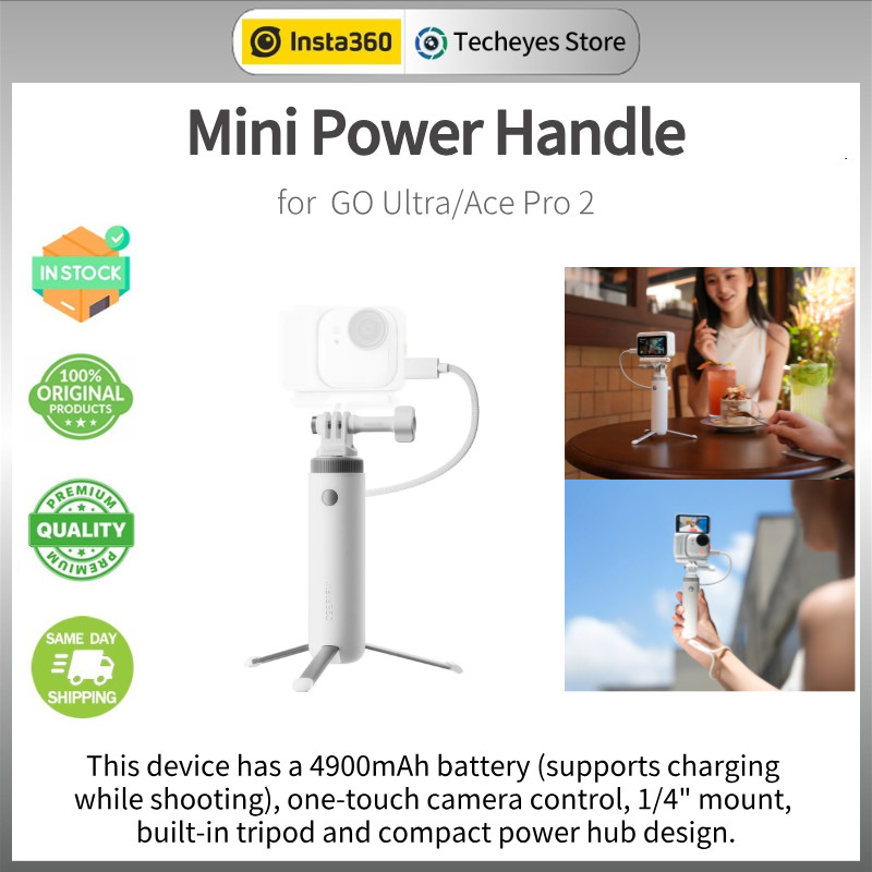 Insta360 Mini Power Handle for GO Ultra / Insta360 Ace Pro 2 | Shopee ...