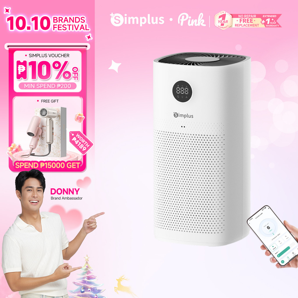Simplus Air Purifier for Home HEPA H13 Filter 24h Timer Remove ...