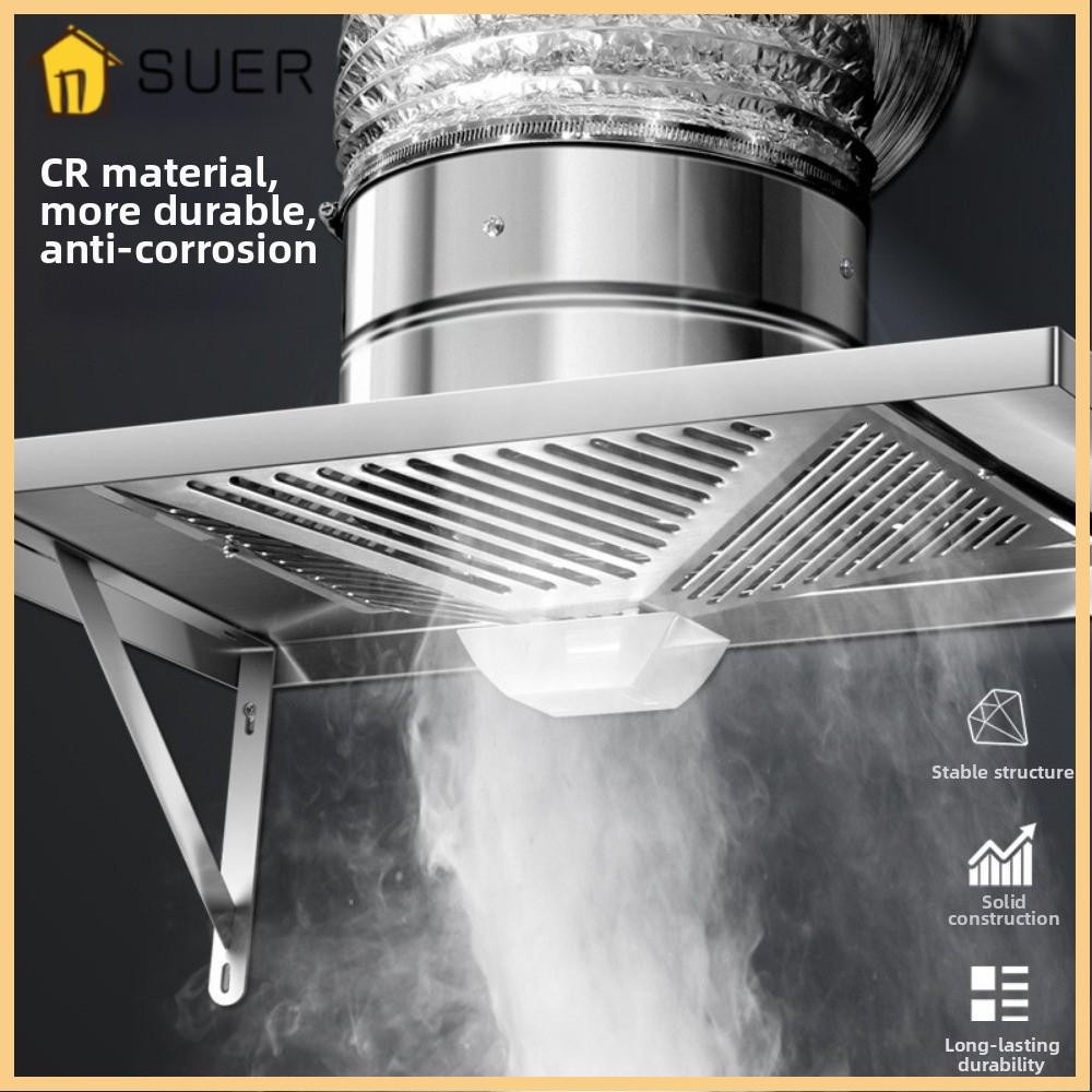 SUER1EN Exhaust Fan, 12inch Kitchen Range Hoods, 220V Powerful Vacuum ...