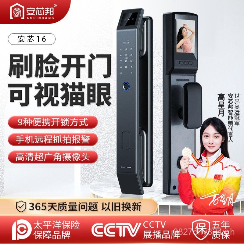 Home Door Lock Password Lock Visual Anti-theft Door Face Recognition ...