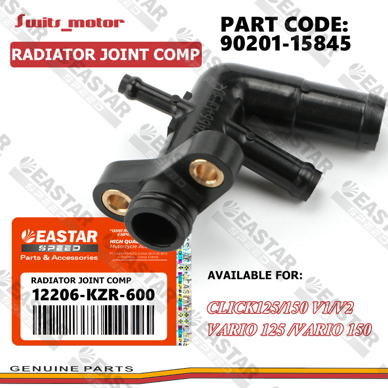 radiator joint comp Water Hose Joint FOR Click125/150 V1/V2 VARIO 125 ...