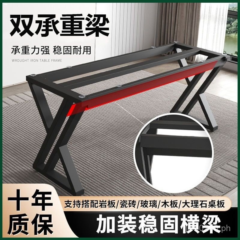 Solid Wood Stand Conference Table Metal Office Desk Large Board Table ...