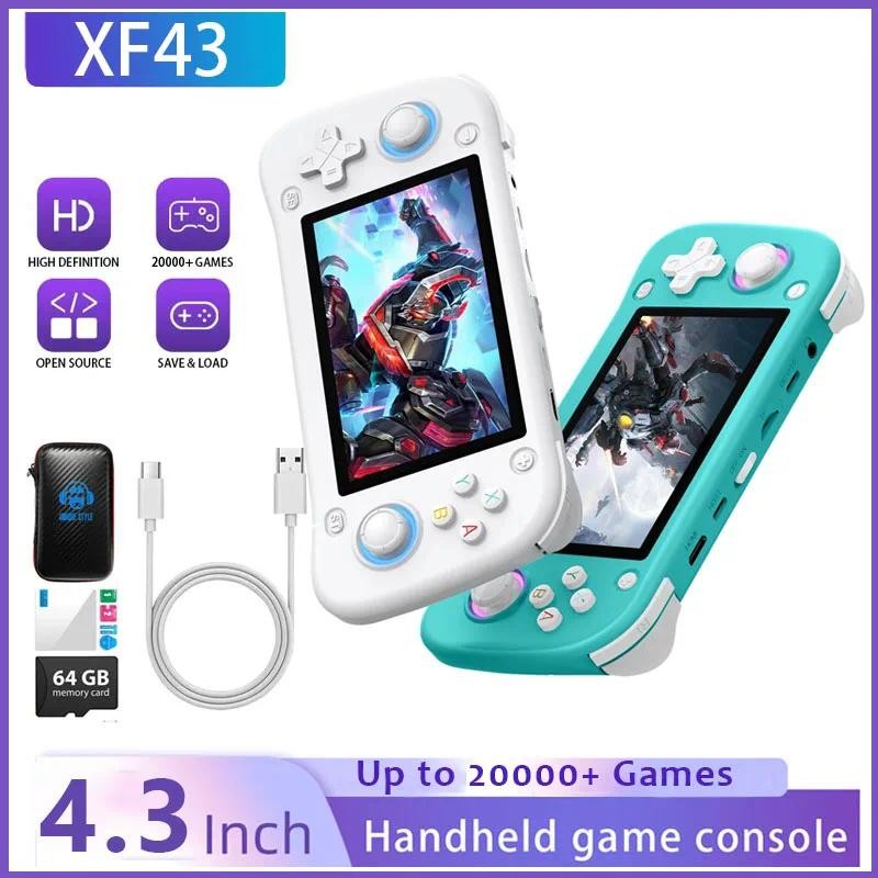 128GB Open Source XF43 Retro Handheld Game Console 4.3