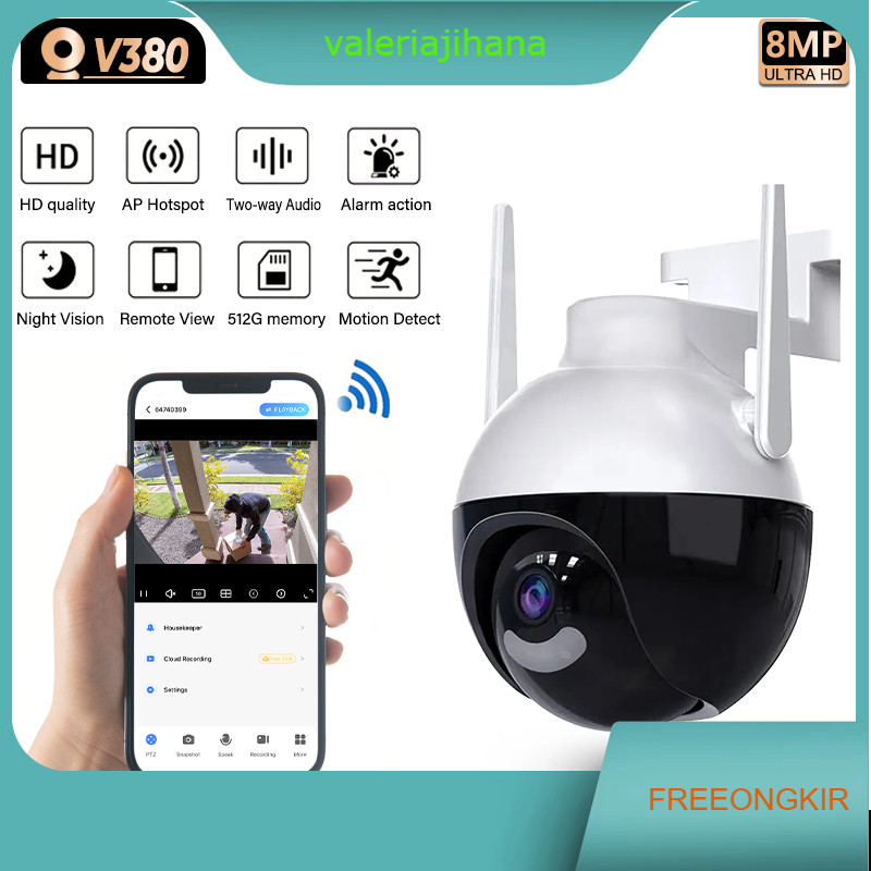 HP CCTV V380 Pro IP Camera Outdoor 4G Sim card connection, CCTV without ...