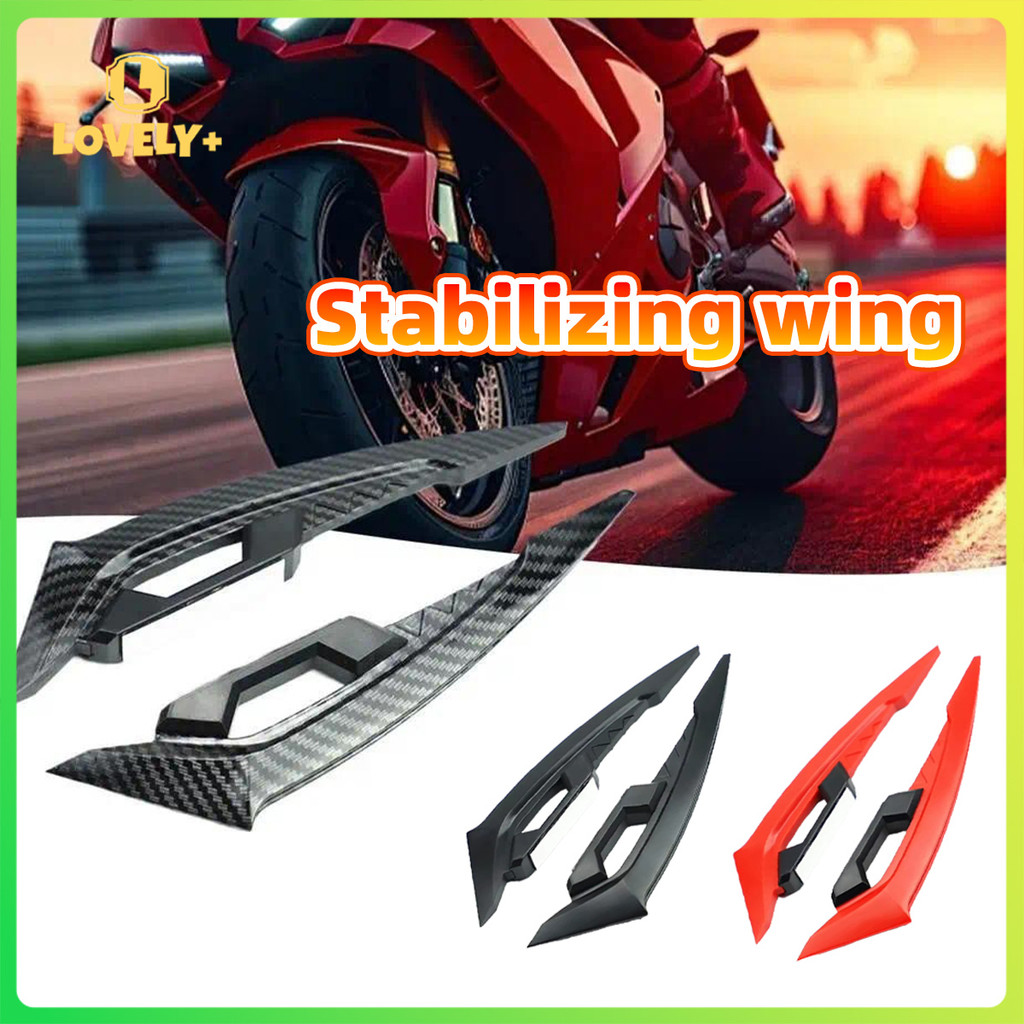 2Pcs Motorcycle Winglets Wind Wing Knife Body Sticker Sports Car ...