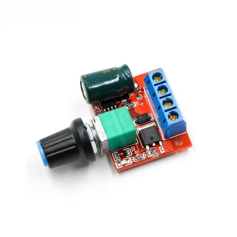 Mini 5A 90W PWM DC Motor Speed Controller Module DC-DC 4.5V-35V ...