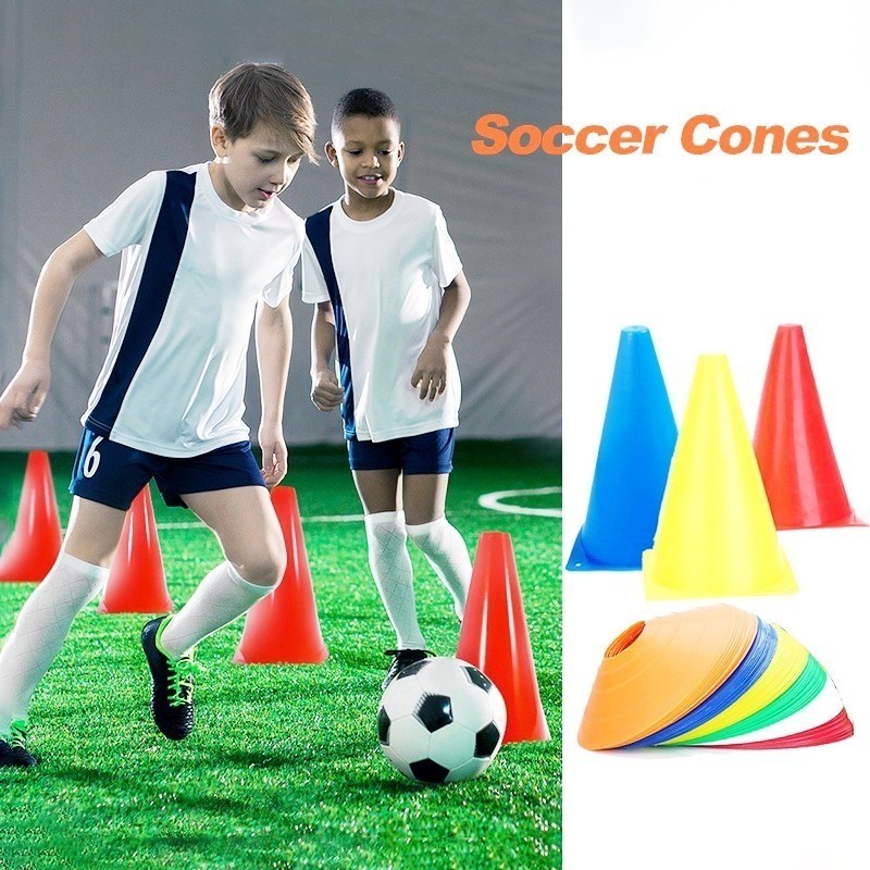 10Pcs Plastic Agility Cones 18CM Training Cones Football/Basketball ...