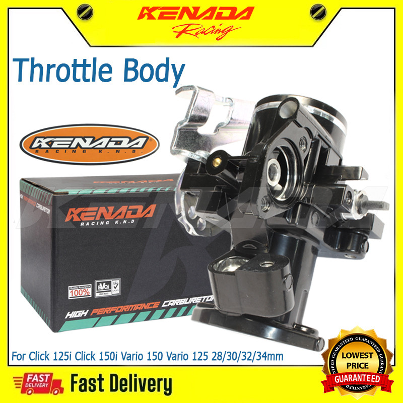 KENADA RACING Throttle Body BLACK Intake Manifold 90°Click 125i Click ...