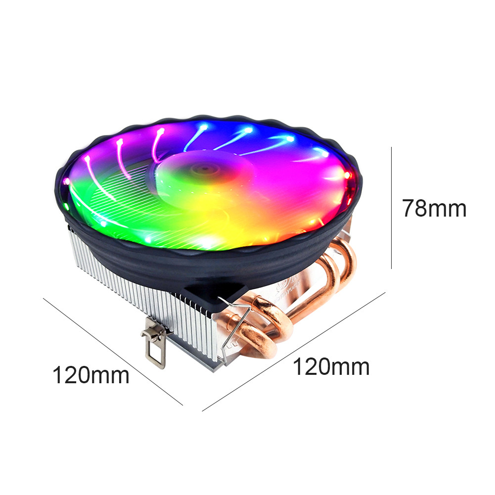 SNOWMAN 4 Heat Pipes CPU Cooler PWM 4 Pin PC Radiator for Intel LGA ...