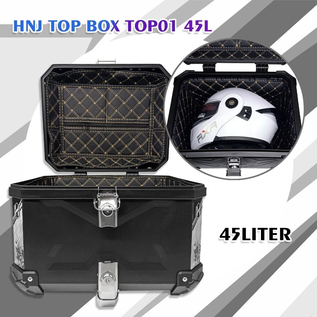 Top Box Motorcycle HNJ TOP01 45L Liters Compartment Motor Box Helmet ...