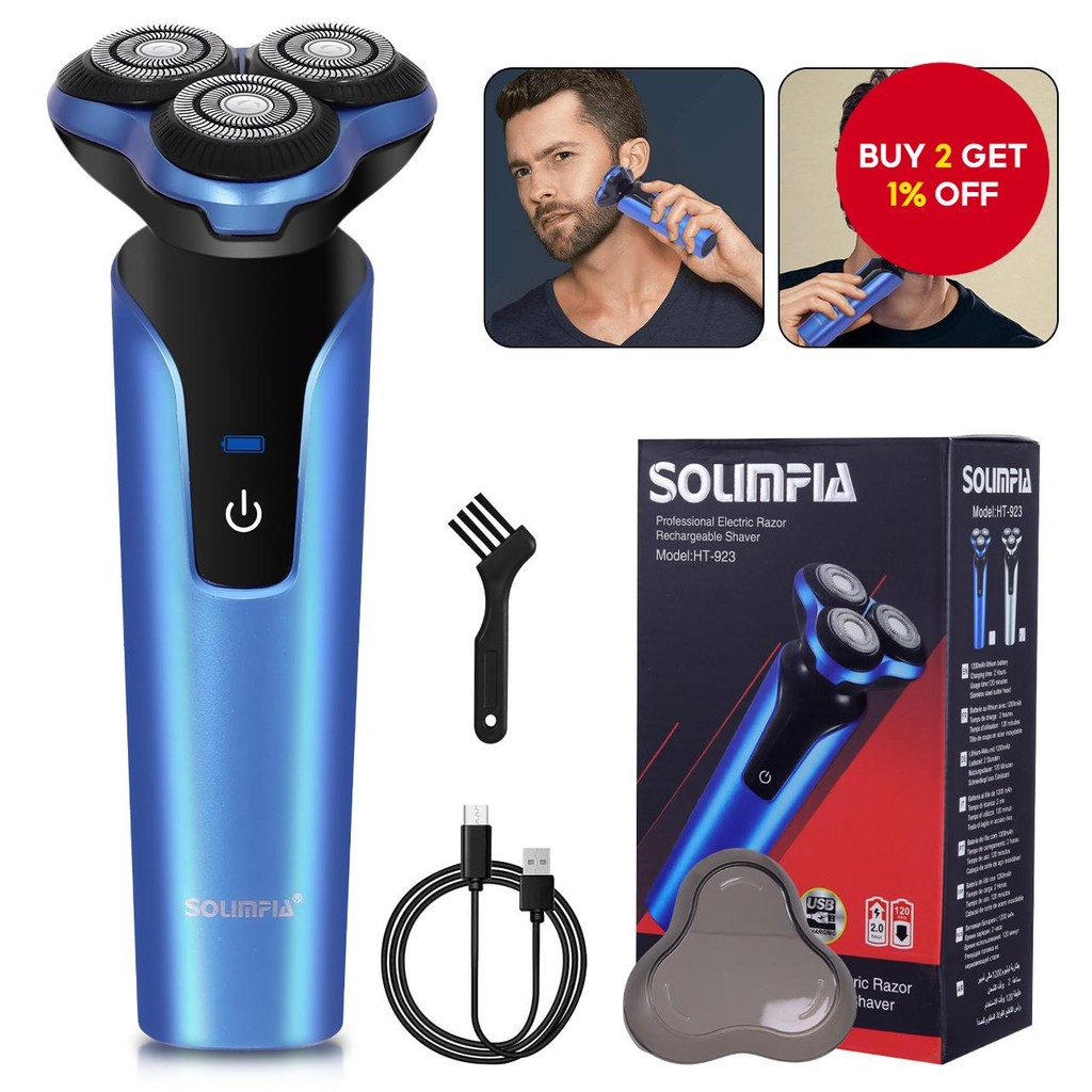 Electric Shaver Razor for Men Upgraded Mens Cordless Electric Razors ...
