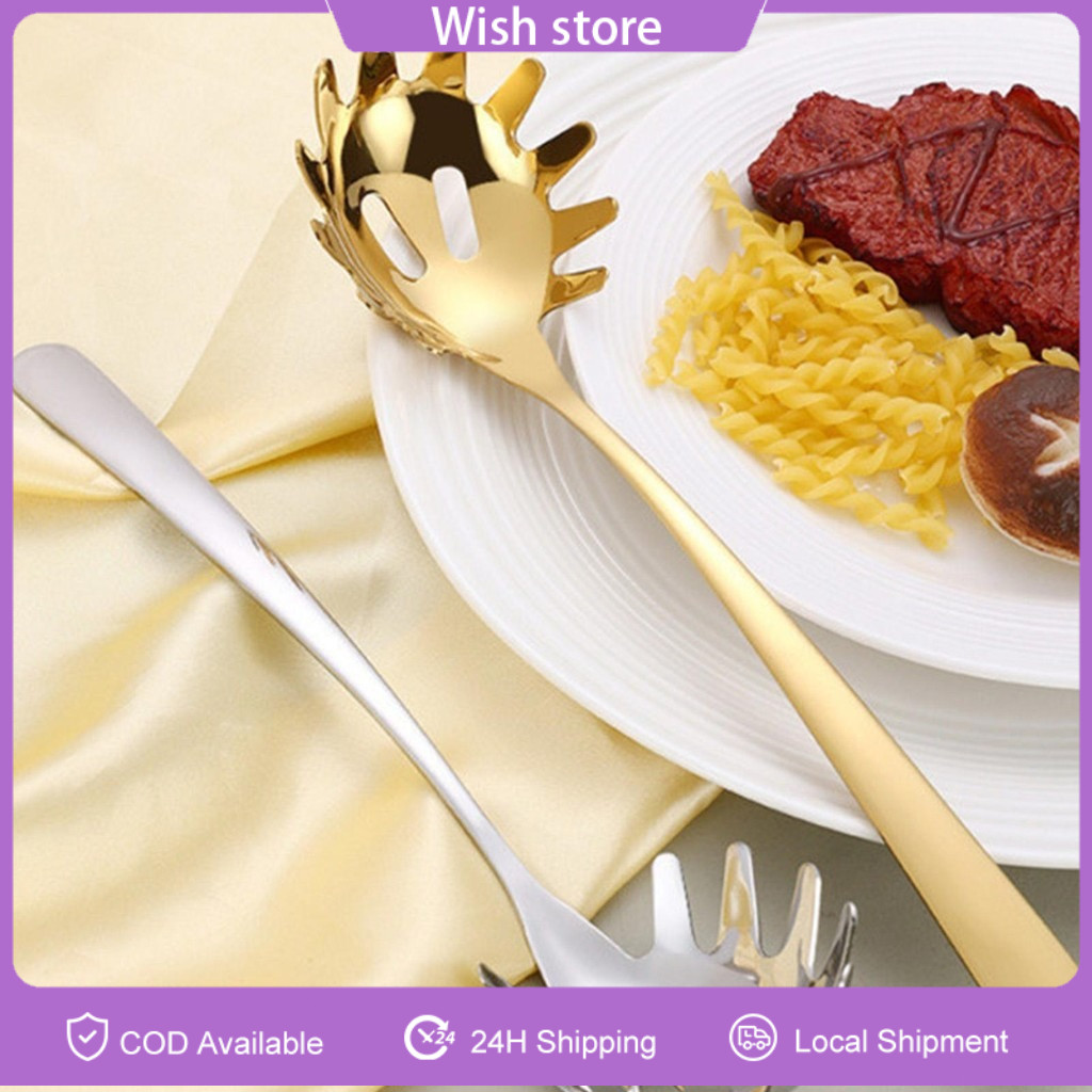 Pasta Server Utensil Noodle Spoon Spaghetti Server Stainless Steel ...