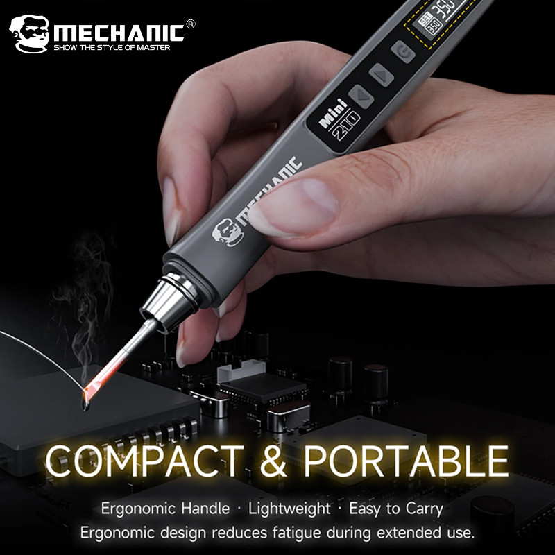 MECHANIC MINI 210 Portable Thermostatic Soldering Iron tools for Mobile ...