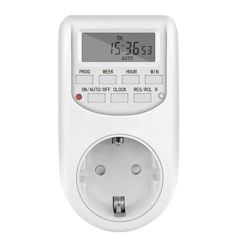 Shopee-5019PH EU Plug Timer Switch Digital Power Socket Energy Saving ...