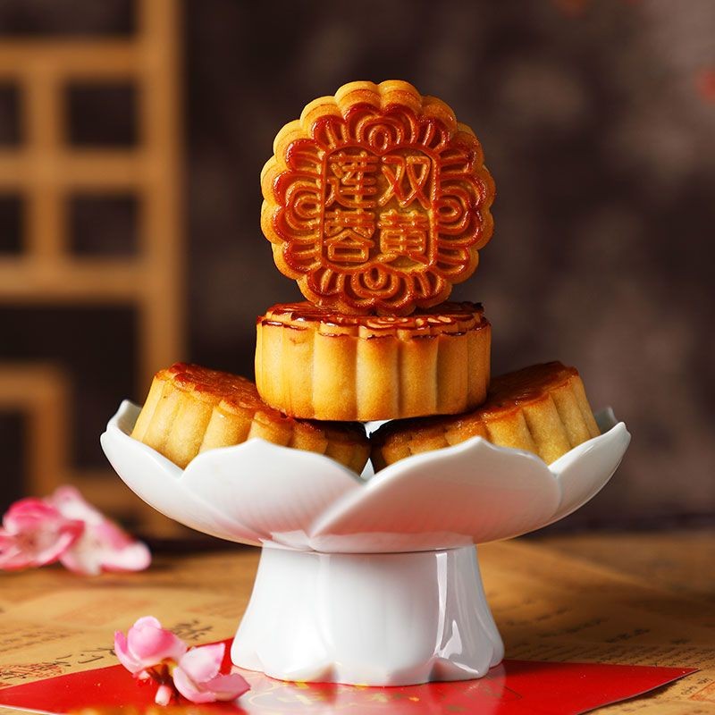 2025 New Product Big Mooncake Cantonese Egg Yolk Mooncake Mid-Autumn ...