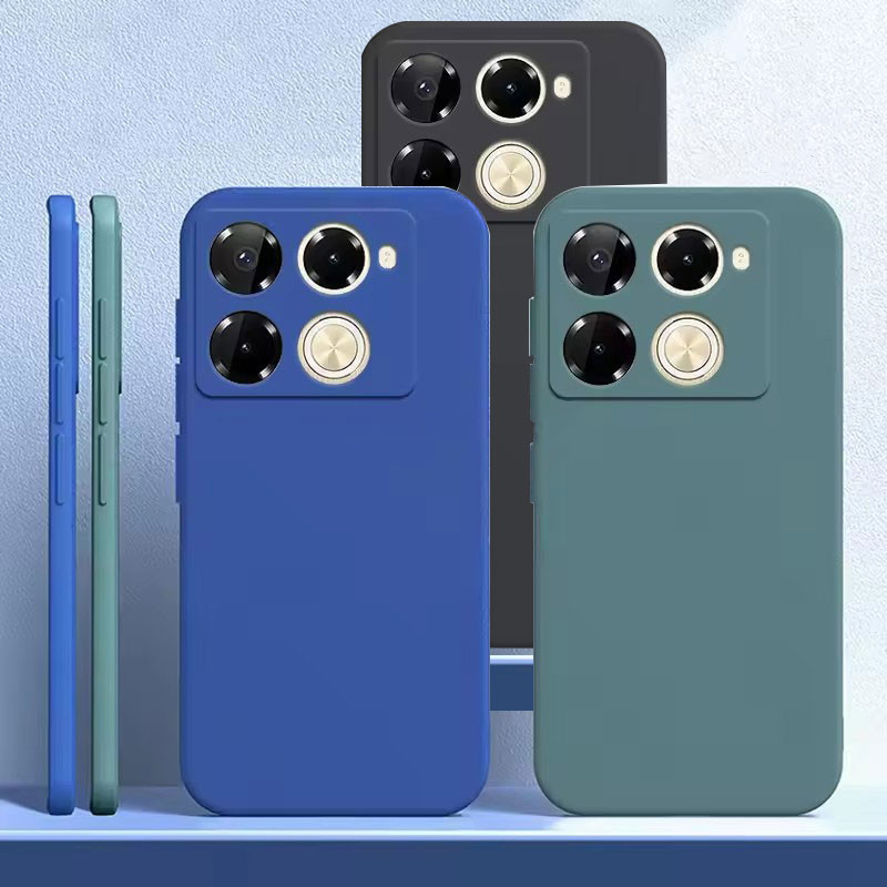 Solid Colored Silicone Phone Casing Cases For Infinix Note 50 40 Zero ...