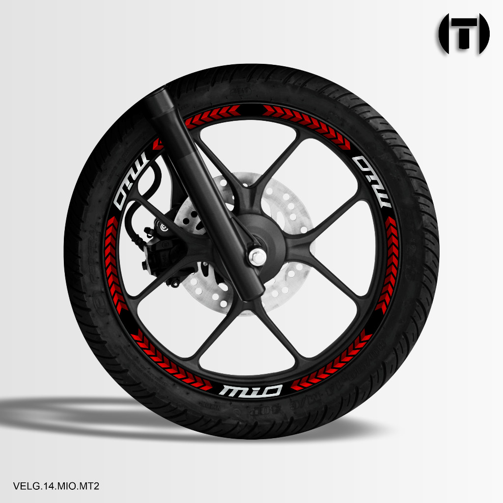 MOTORCYCLE WHEEL VARIATION STICKERS ALL TYPES Ring 14 MIO RIMS.14.MIO ...