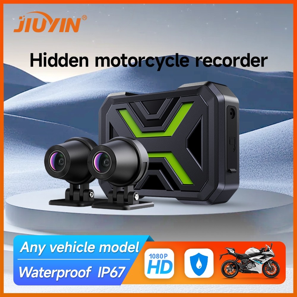 Motorcycle DVR1080P Action Camera Recorder Front & Rearview Waterproof ...