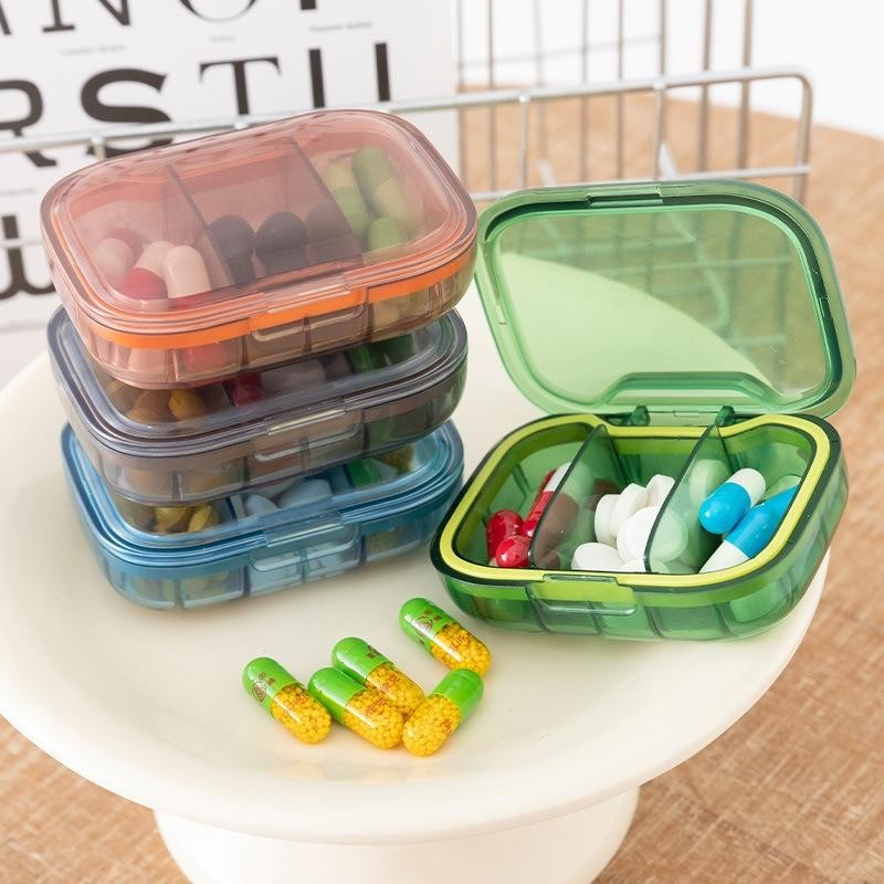 1pcs Mini Medicine Box Drug Storage Box Pills Dispenser Pill Organizer ...