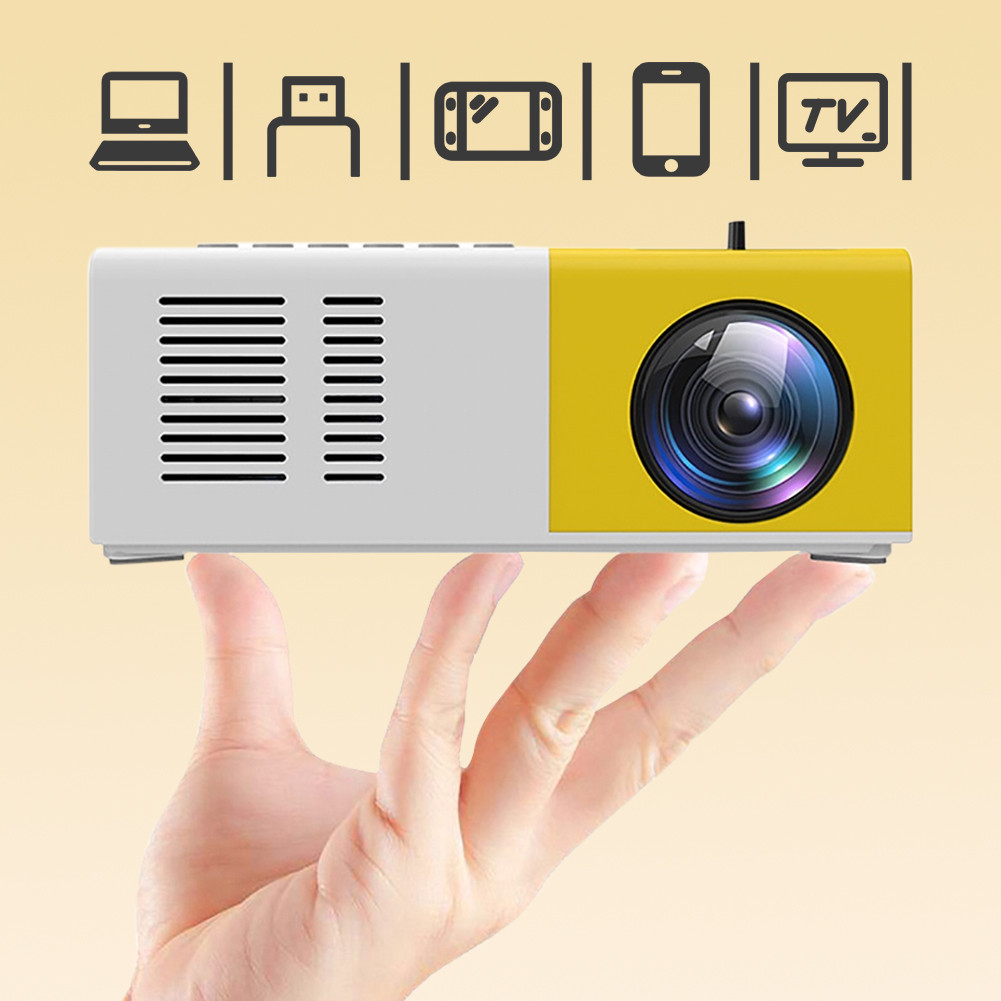 Mini LED LCD Projector for Living Room Compact Design For Easy Plug and ...