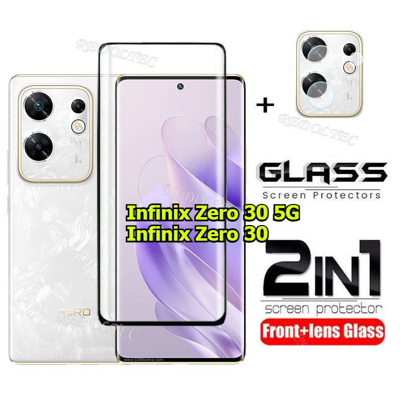 Infinix Zero 30 4G 5G in 1 Screen Protector+ Lens Protector Full Cover ...