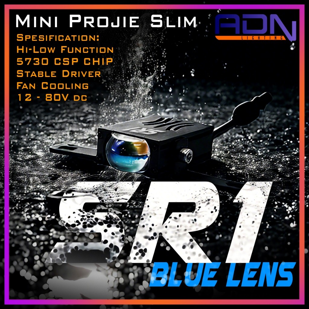 MATA DRIVEONE ADN SR1 Pro Mini Projector SLIM 1 eye CAR MOTORCYCLE ...