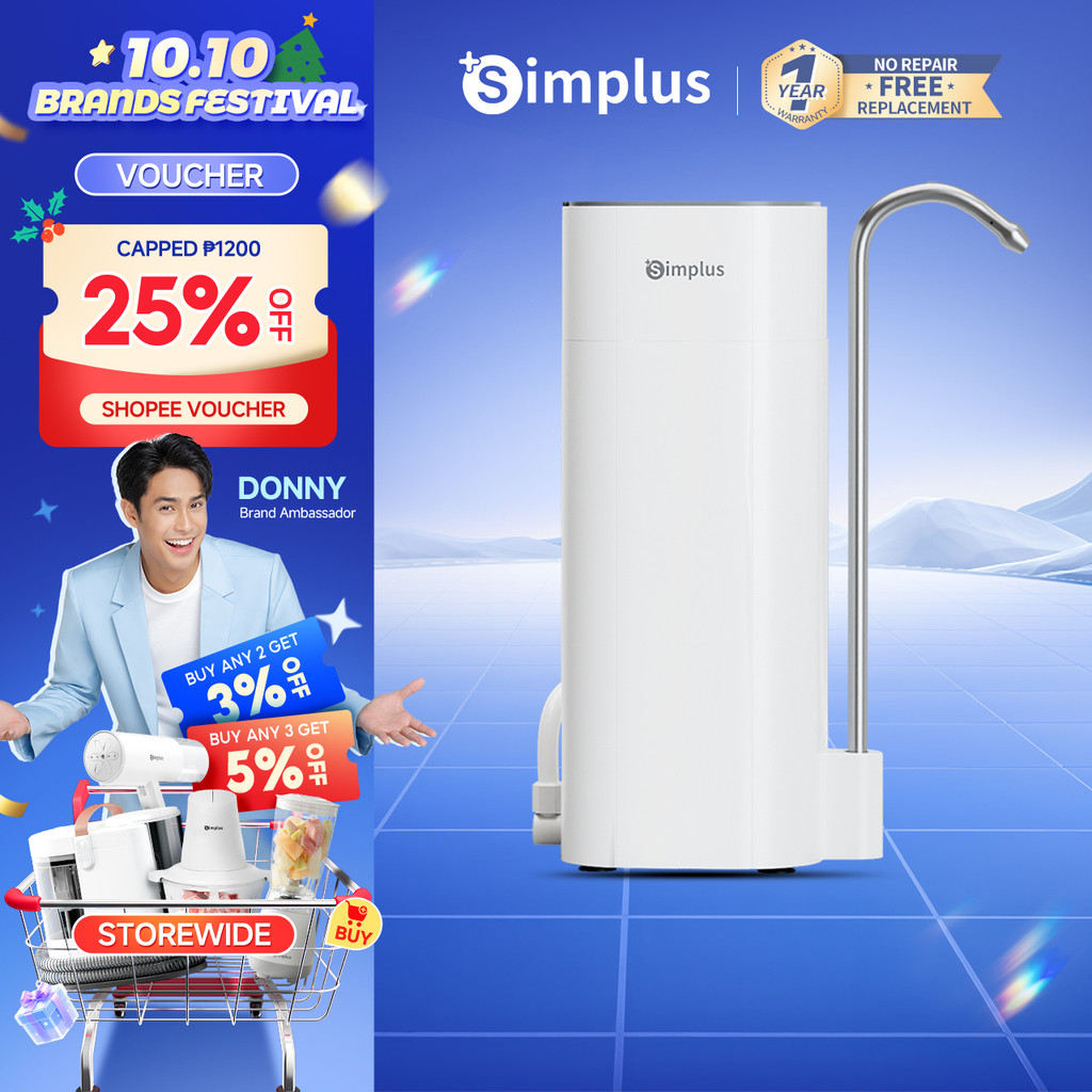 Simplus Ultrafiltration Water Purifier 3-Stage Water Filtration ...